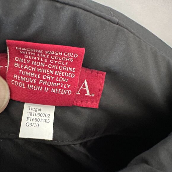 Merona Reversible Black & Grey Medium Padded Vest Jacket - Picture 10 of 14